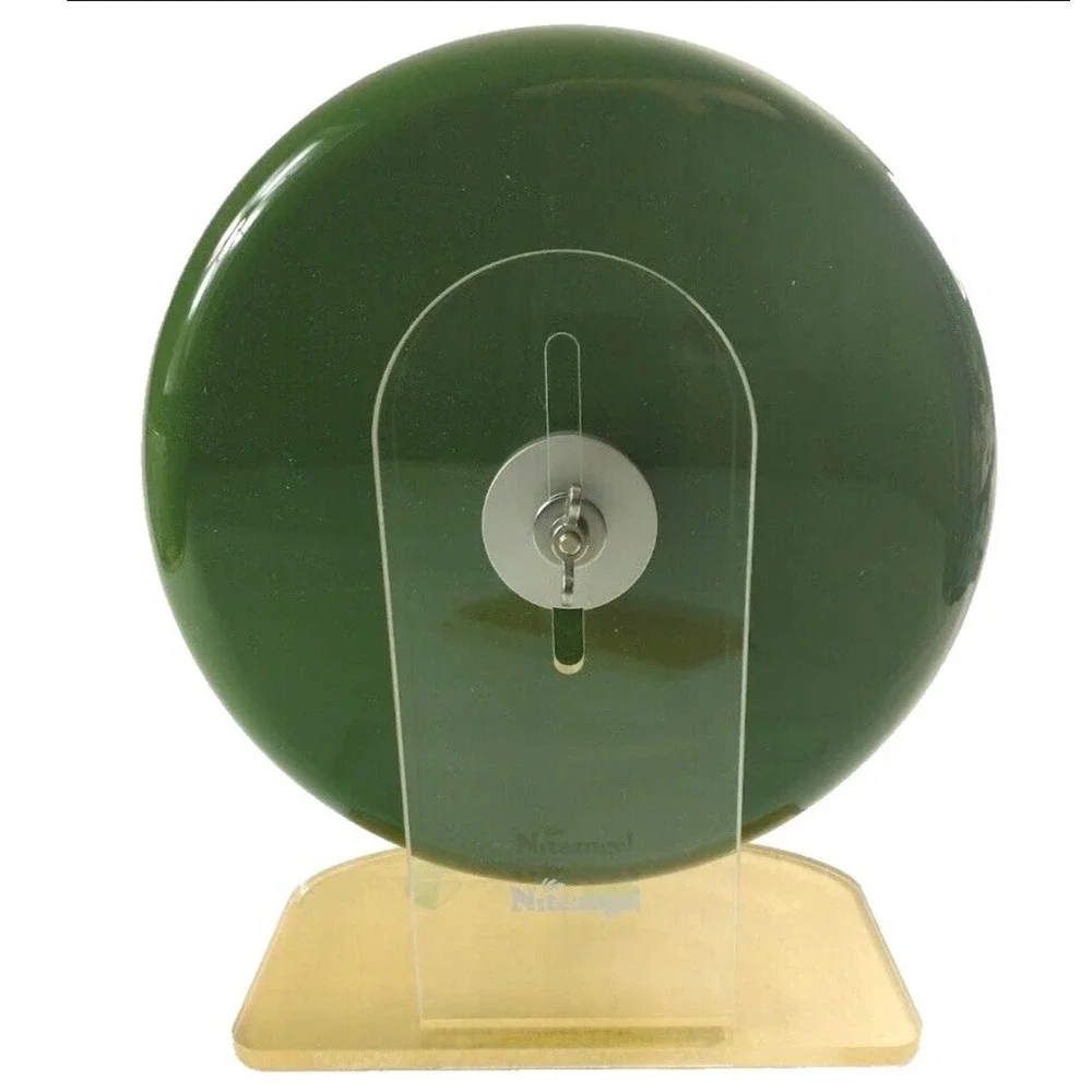 Niteangel Super Silent Hamster Exercise Wheel Green Clear Plastic Adjustable 10